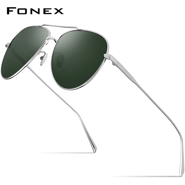 FONEX Titanium Herren Polarisierte Sonnenbrille 8507