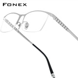 FONEX Kính Titan Gọng Kính Mắt Vuông Nam F85640