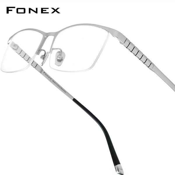 FONEX Titanium Glasses Frame Men Square Eyeglasses F85640