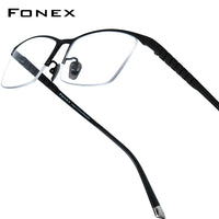 FONEX Kính Titan Gọng Kính Mắt Vuông Nam F85640