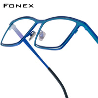 FONEX Titanium Glasses Frame Women Square Eyeglasses F85765