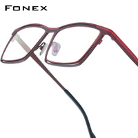 FONEX Titanium Glasses Frame Women Square Eyeglasses F85765