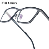 FONEX Titanium Glasses Frame Women Square Eyeglasses F85765