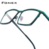 FONEX Titanium Glasses Frame Women Square Eyeglasses F85765