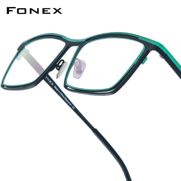 FONEX Titanium Glasses Frame Women Square Eyeglasses F85765