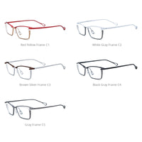 FONEX Titanium Glasses Frame Men Square Eyeglasses 85819