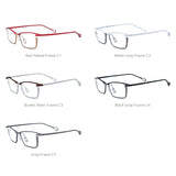FONEX Titanium Glasses Frame Men Square Eyeglasses 85819