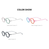 FONEX Acetate Titanium Glasses Frame Men Polygon Eyeglasses 85895