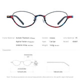 FONEX Acetate Titanium Glasses Frame Men Cat Eye Eyeglasses 85897