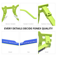 FONEX Pure Titanium Glasses Frame Men Square Eyeglasses 85910