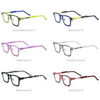 FONEX Pure Titanium Glasses Frame Men Square Eyeglasses 85910