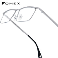 FONEX Titanium Glasses Frame Men Square Eyeglasses 85911