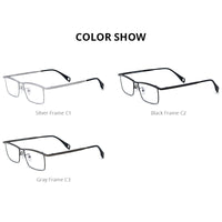 FONEX Titanium Glasses Frame Men Square Eyeglasses 85911