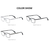 FONEX Titanium Glasses Frame Men Square Eyeglasses 85911