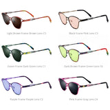 FONEX Titanium Women Cat Eye Polarized Sunglasses 85922T