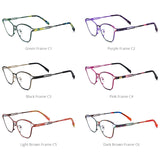 FONEX Pure Titanium Glasses Women Cat Eye Eyeglasses 85922