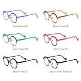 FONEX Pure Titanium Glasses Frame Women Oval Eyeglasses 85926