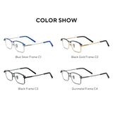 FONEX Titanium Glasses Frame Men Square Eyeglasses 85927