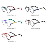 FONEX Pure Titanium Glasses Frame Women Round Eyeglasses 85935