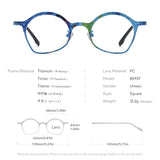 FONEX Pure Titanium Glasses Frame Women Cat Eye Eyeglasses 85937