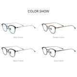 FONEX Titanium Glasses Frame Men Square Eyeglasses CASTOR