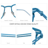 FONEX Titanium Glasses Frame Women Square Eyeglasses F85779