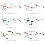 FONEX Titanium Glasses Frame Men Square Eyeglasses F85794