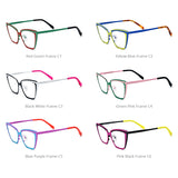 FONEX Pure Titanium Glasses Frame Women Cat Eye Eyeglasses F85809