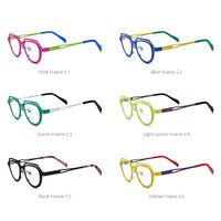 FONEX Pure Titanium Glasses Frame Women Cat Eye Eyeglasses F85813