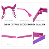 FONEX Pure Titanium Glasses Frame Women Round Eyeglasses F85822