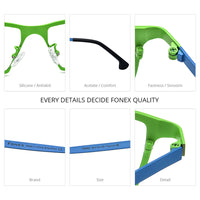 FONEX Titanium Glasses Frame Men Polygon Eyeglasses F85824