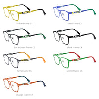 FONEX Pure Titanium Glasses Frame Men Square Eyeglasses F85839