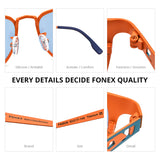 FONEX Pure Titanium Men Square Polarized Sunglasses F85839T