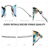 FONEX Titanium AcetateMen  Polarized Sunglasses F85845T