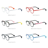 FONEX Titanium Glasses Frame Men Irregular Eyeglasses F85868