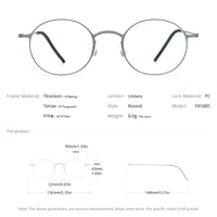 FONEX Titanium Glasses Frame Men Screwless Eyeglasses F85885