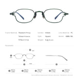 FONEX Pure Titanium Glasses Frame Men Square Eyeglasses KMN-186