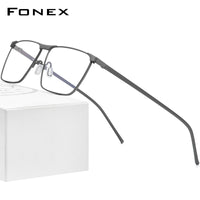 FONEX Titan Brillengestell Herren Quadratische Brille 8526