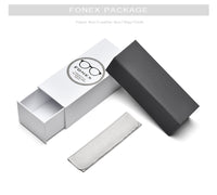 FONEX Titanium AcetateMenUV400ラウンド偏光サングラスF85676