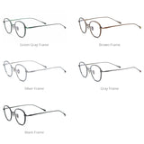 FONEX Pure Titanium Glasses Frame Men Square Eyeglasses Stitch