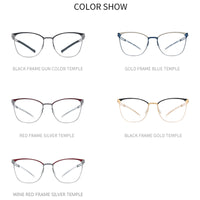 FONEX Titanium Glasses Frame Men Square Screwless Eyeglasses 8527