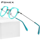 FONEX Acetat Titan Brillengestell Frauen Optische Brillen F85711