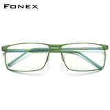 FONEX Titan Brillengestell Herren Quadratische Brille 8550