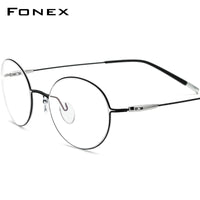 FONEX Alloy Glasses Frame Men Screwless Eyeglasses F1028