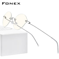 FONEX Titanium Alloy Blue Light Blocking Screwless Glasses AB011
