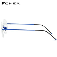 FONEX Titanium Rimless Glasses Women Eyeglasses Frame 8563