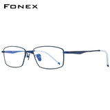 FONEX Titan Brillengestell Herren Quadratische Brille 8556