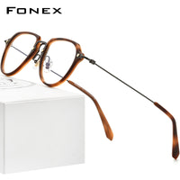 FONEX Acetat Titan Brillengestell Männer Optische Brillen F85689