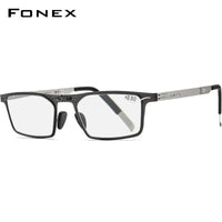 FONEX Screwless Folding Reading Glasses Men Photochromic Gray LH015