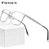 FONEX Titan Brillengestell Männer Quadratische Optische Brille F85658